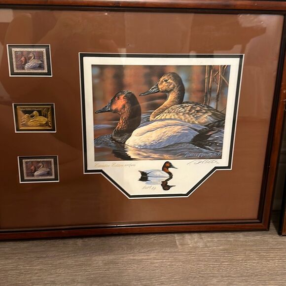 1993 2 $15 Duck Stamp Print & Stamp Bruce Miller Governor's Edition Sign 337/600 - Picture 1 of 8